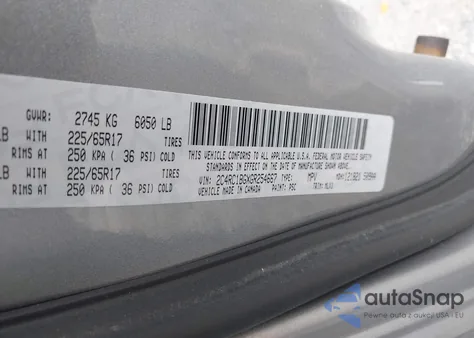 2016 Chrysler Town & Country Touring из США, поврежденный, VIN 2C4RC1BGXGR254667